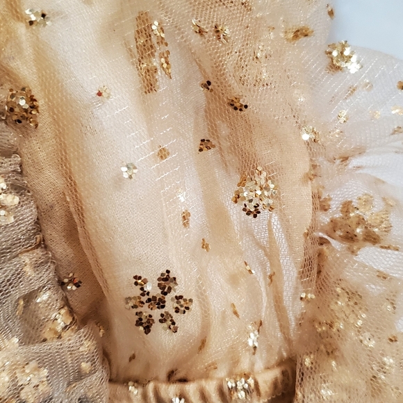 Free People One Sosha Party Sequin Halter Top NWT Gold Size M